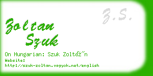 zoltan szuk business card